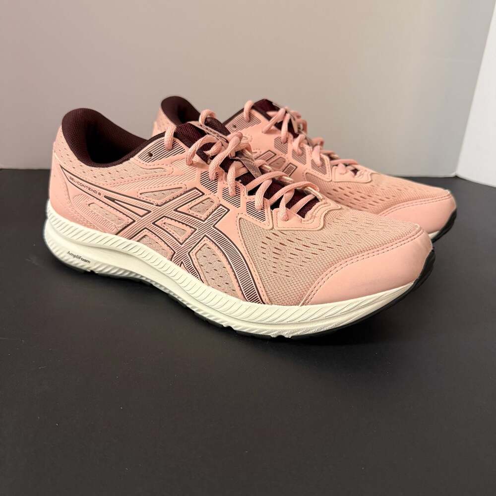 ASICS Women's Gel-Contend 8 Running Shoes Frosted Rose/Deep Mars Size 11